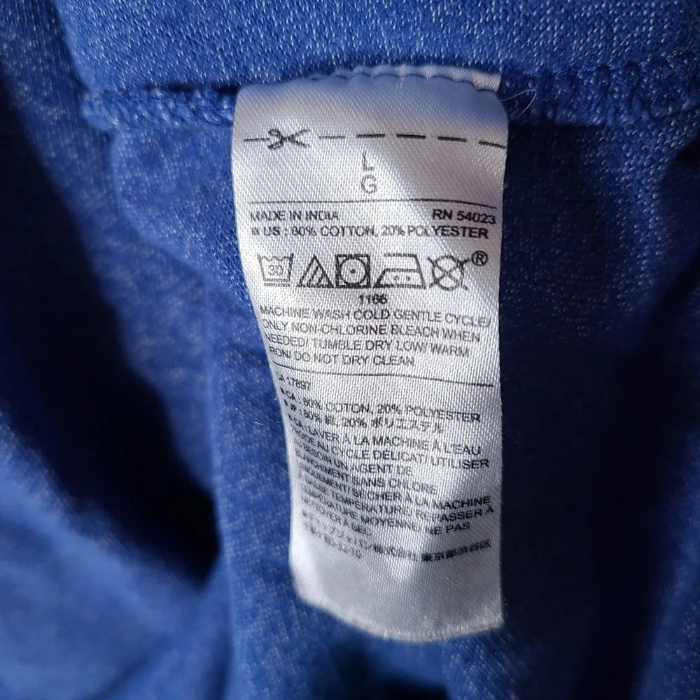 Banana Republic Shirt Mens‎ Large Blue Polo Short Sleeve Cotton Blend Casual